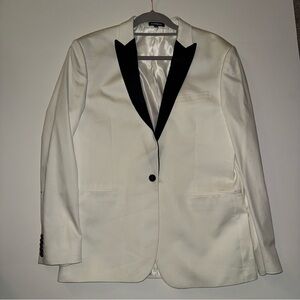 Express Ivory Blazer with Black Lapel